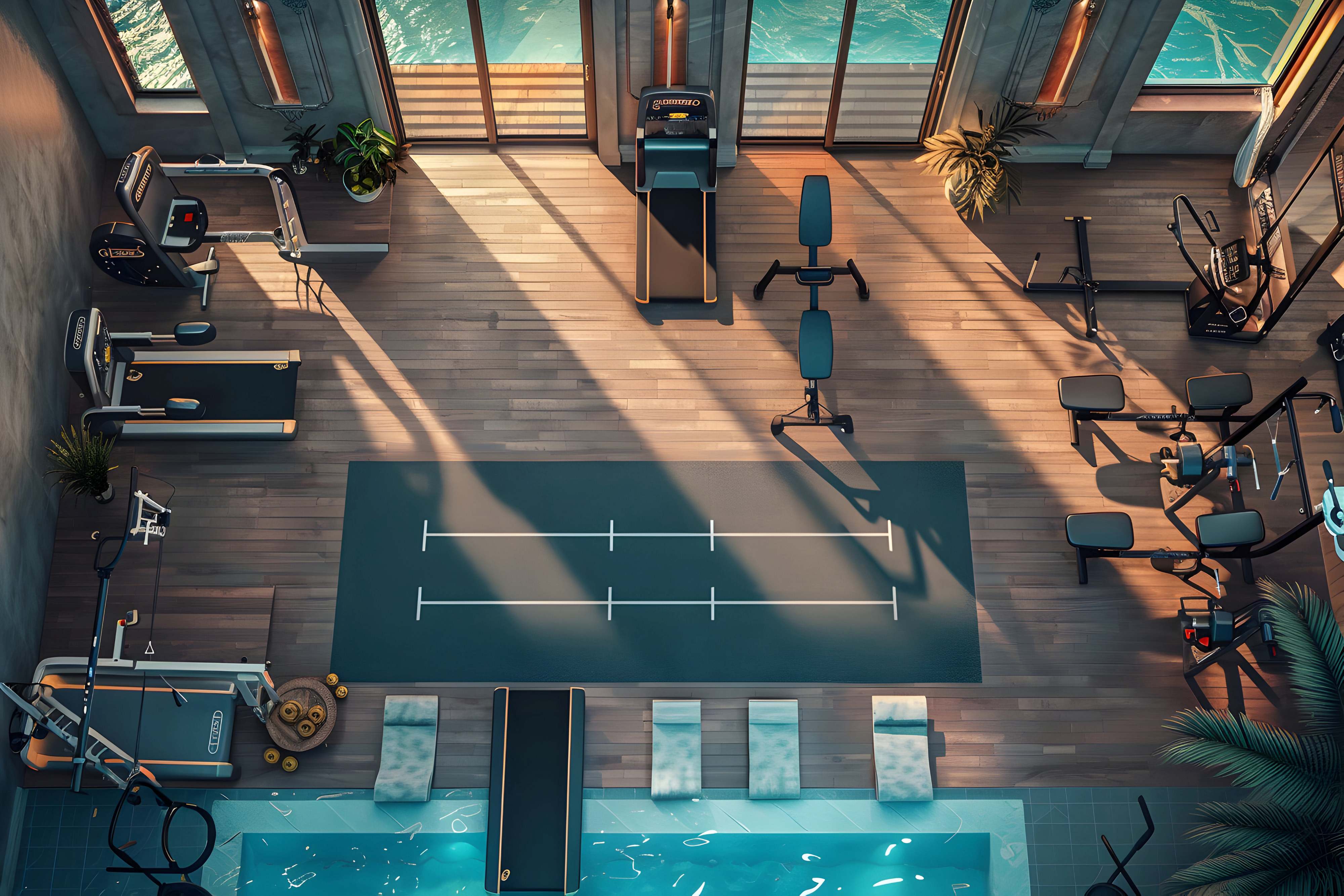 Gym Frame Fitness Area 